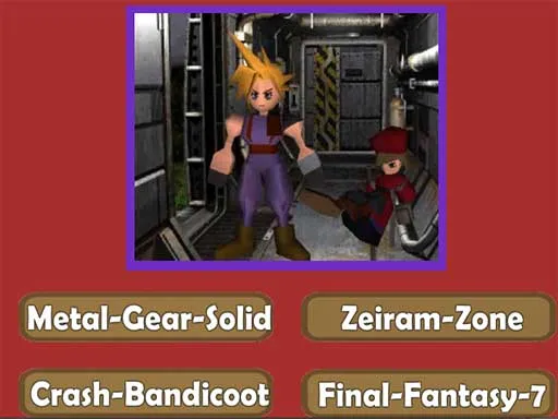 Nostalgic Playstation1 Quiz